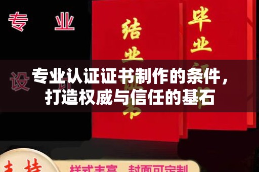 宣恩专业认证证书制作的条件，打造权威与信任的基石