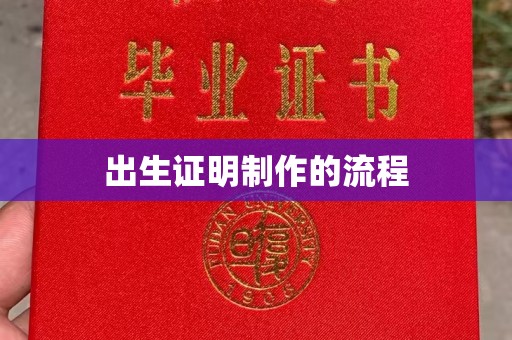宁乡出生证明制作的流程